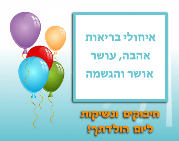 Read more about the article תמונה ליום הולדת עם מסגרת לברכה – רקע בלונים