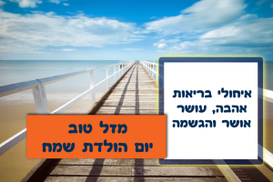 Read more about the article תמונה ליום הולדת עם מסגרת לברכה – ים רציף